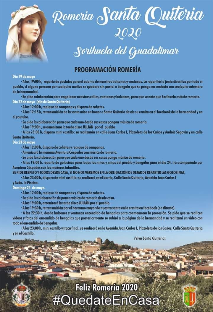 Romería de Santa Quiteria 2020 Sorihuela del Guadalimar